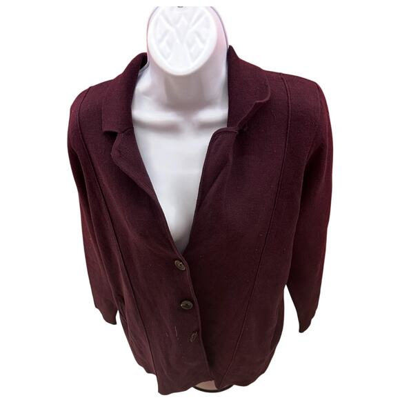 pure Jill relaxes cardigan burgundy - Picture 1 of 4